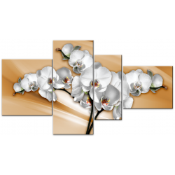 Цветная орхидея - Модульная картины, Репродукции, Декоративные панно, Декор стен