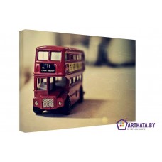 Картина на холсте по фото Модульные картины Печать портретов на холсте Английский автобус