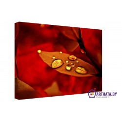 Красные листья - Модульная картины, Репродукции, Декоративные панно, Декор стен