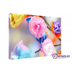 Цветы радуги - Модульная картины, Репродукции, Декоративные панно, Декор стен