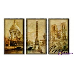 Столица Франции - Модульная картины, Репродукции, Декоративные панно, Декор стен