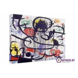 Joan Miro_012 - Модульная картины, Репродукции, Декоративные панно, Декор стен