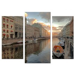 Модульная картина на стекле - m-002438 - Модульная картины, Репродукции, Декоративные панно, Декор стен