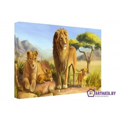 Король лев - Модульная картины, Репродукции, Декоративные панно, Декор стен