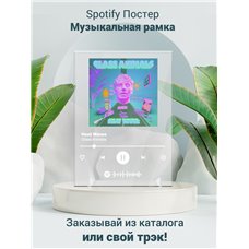 Картина на холсте по фото Модульные картины Печать портретов на холсте Glass Animals - Heat Waves - постер Spotify