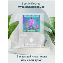 Glass Animals - Heat Waves - постер Spotify - Модульная картины, Репродукции, Декоративные панно, Декор стен