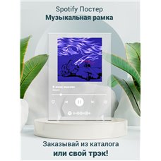 Картина на холсте по фото Модульные картины Печать портретов на холсте Mayot- В моих мыслях - постер Spotify