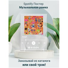 Картина на холсте по фото Модульные картины Печать портретов на холсте MAYOT – Лондон - постер Spotify