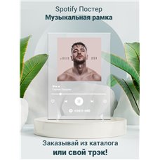 Картина на холсте по фото Модульные картины Печать портретов на холсте Сергей Лазарев - Это я - постер Spotify