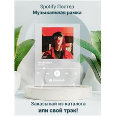 Картина на холсте по фото Модульные картины Печать портретов на холсте MAYOT- Звезда упала - постер Spotify