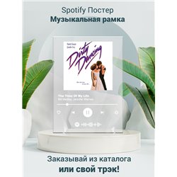 Bill Medley, Jennifer Warnes - The Time Of My Life - постер Spotify - Модульная картины, Репродукции, Декоративные панно, Декор стен