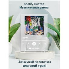 Картина на холсте по фото Модульные картины Печать портретов на холсте ЛСП – Никогда - постер Spotify
