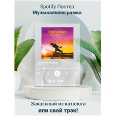Картина на холсте по фото Модульные картины Печать портретов на холсте Queen - Bohemian rhapsody - постер Spotify