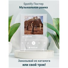 Картина на холсте по фото Модульные картины Печать портретов на холсте Måneskin - FOR YOUR LOVE - постер Spotify