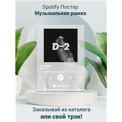 Agust D - Daechwita - постер Spotify - Модульная картины, Репродукции, Декоративные панно, Декор стен