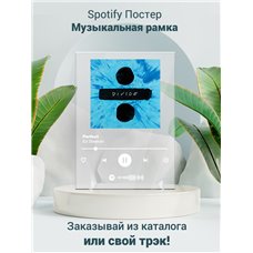 Картина на холсте по фото Модульные картины Печать портретов на холсте Ed Sheeran- Perfect - постер Spotify