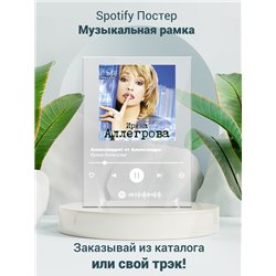 Ирина Аллегрова-Александрит от Александра - постер Spotify - Модульная картины, Репродукции, Декоративные панно, Декор стен