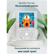 Картина на холсте по фото Модульные картины Печать портретов на холсте ХАБИБ - Ягода малинка - постер Spotify
