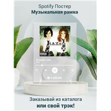 Картина на холсте по фото Модульные картины Печать портретов на холсте Тату - Я сошла с ума - постер Spotify