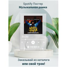 Картина на холсте по фото Модульные картины Печать портретов на холсте Макс Корж - Контрольный - постер Spotify