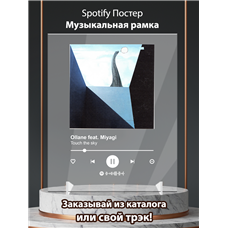 Картина на холсте по фото Модульные картины Печать портретов на холсте Ollane - Touch the sky - постер Spotify