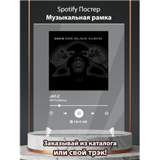 Картина на холсте по фото Модульные картины Печать портретов на холсте JAY-Z - 99 Problems - постер Spotify