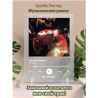Портреты картины репродукции на заказ - Группа Нервы - Потери - постер Spotify