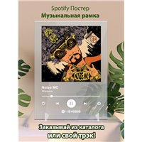 Портреты картины репродукции на заказ - Noize MC Жвачка - постер Spotify