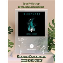 Intelligency-Август-1 - постер Spotify - Модульная картины, Репродукции, Декоративные панно, Декор стен