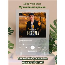 Воскресенский-Без ума-1 - постер Spotify - Модульная картины, Репродукции, Декоративные панно, Декор стен