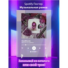Картина на холсте по фото Модульные картины Печать портретов на холсте DeadBlonde-Мальчик на девятке - постер Spotify