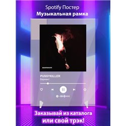 PUSSYKILLER - Вариант - постер Spotify - Модульная картины, Репродукции, Декоративные панно, Декор стен