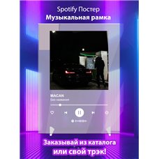 Картина на холсте по фото Модульные картины Печать портретов на холсте MACAN - Без названия - постер Spotify