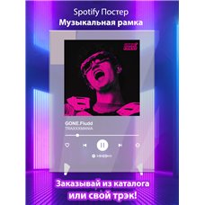 Картина на холсте по фото Модульные картины Печать портретов на холсте GONE.Fludd - TRAXXXMANIA - постер Spotify