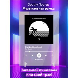 The Neighbourhood - The Beach - постер Spotify - Модульная картины, Репродукции, Декоративные панно, Декор стен