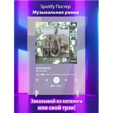 Картина на холсте по фото Модульные картины Печать портретов на холсте $uicideboy$ - Kill Yourself - постер Spotify