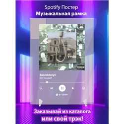 $uicideboy$ - Kill Yourself - постер Spotify - Модульная картины, Репродукции, Декоративные панно, Декор стен