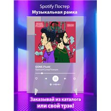 Картина на холсте по фото Модульные картины Печать портретов на холсте GONE.Fludd - ПринципСуперПозиции - постер Spotify