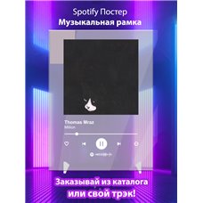 Картина на холсте по фото Модульные картины Печать портретов на холсте Thomas Mraz – Million - постер Spotify