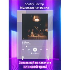 Картина на холсте по фото Модульные картины Печать портретов на холсте OG Buda - БигБойСлайм - постер Spotify