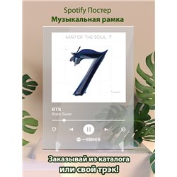 BTS - Black Swan - постер Spotify - Модульная картины, Репродукции, Декоративные панно, Декор стен