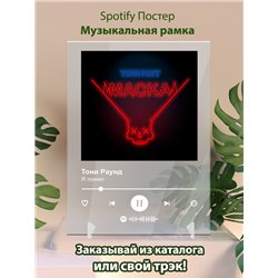 Тони Раунд - Я понял - постер Spotify - Модульная картины, Репродукции, Декоративные панно, Декор стен