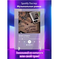 Картина на холсте по фото Модульные картины Печать портретов на холсте Вышел покурить - Это все лишь дождь - постер Spotify