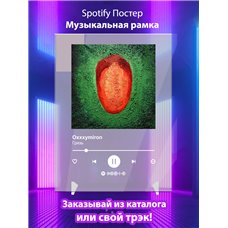 Картина на холсте по фото Модульные картины Печать портретов на холсте Oxxxymiron - Грязь - постер Spotify
