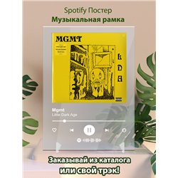 Mgmt - Little Dark Age - постер Spotify - Модульная картины, Репродукции, Декоративные панно, Декор стен