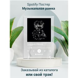 ROCKET - Paranoia (ft. FRESCO) - постер Spotify - Модульная картины, Репродукции, Декоративные панно, Декор стен