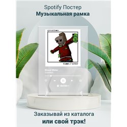 Grandson - Blood Water - постер Spotify - Модульная картины, Репродукции, Декоративные панно, Декор стен