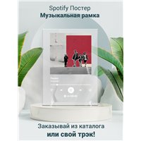 Портреты картины репродукции на заказ - Касание - Пепел - постер Spotify