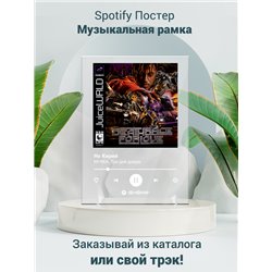 Juice WRLD - Flaws And Sins - постер Spotify - Модульная картины, Репродукции, Декоративные панно, Декор стен