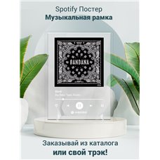 Картина на холсте по фото Модульные картины Печать портретов на холсте Big baby tape Kizaru - Dirrt - постер Spotify